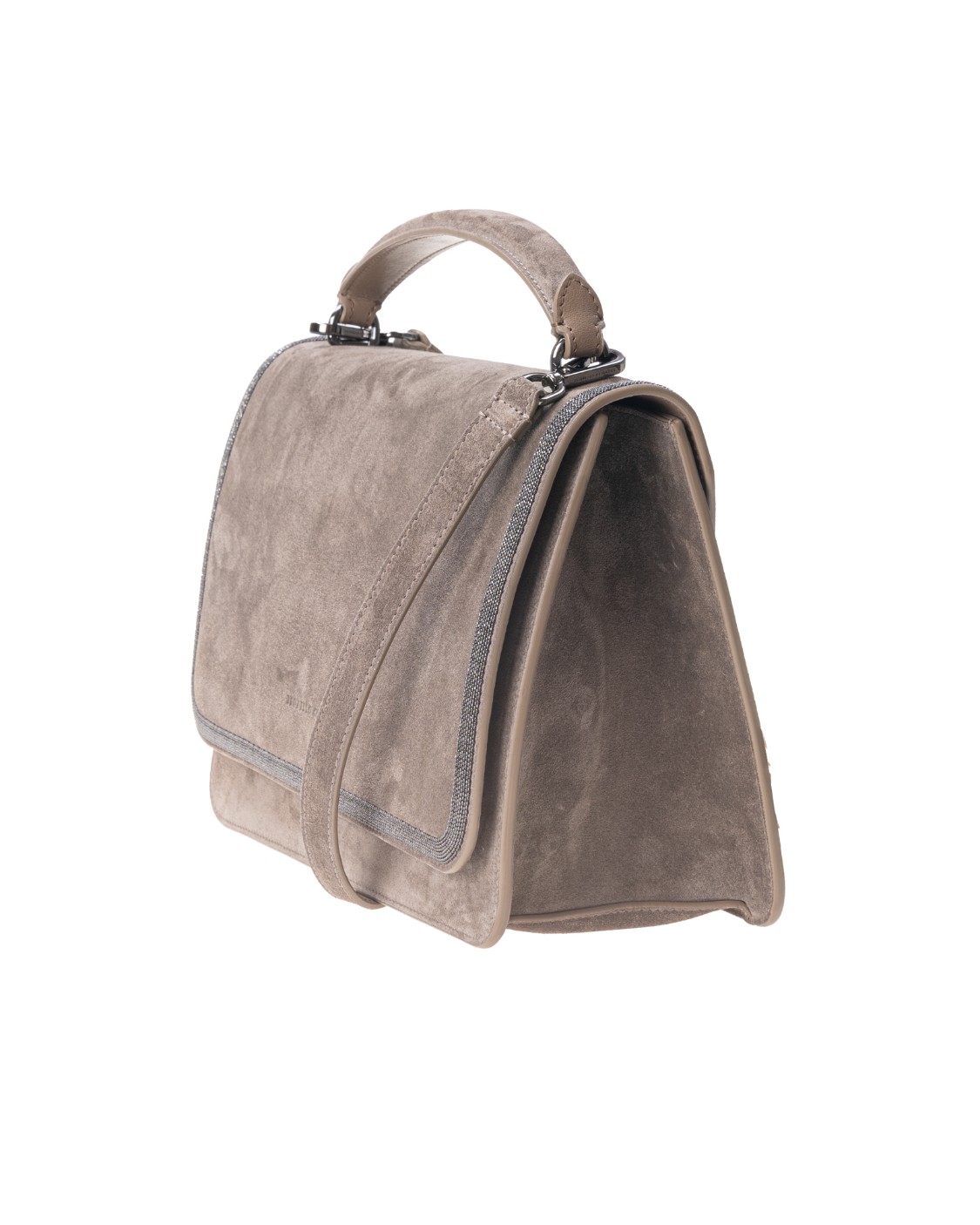 shop BRUNELLO CUCINELLI  Borsa: Brunello Cucinelli borsa in camoscio con "Precious Contour".
Chiusura con patta dotata di calamite.
Tracolla removibile.
Manico.
Fodera in pelle.
Tasca interna con chiusura zip.
Dimensioni: 30 x 22 x12 cm.
Composizione: 100% vera pelle.
Made in Italy.. MBFXD2215-C8187 number 8051137